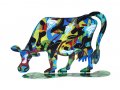 David Gerstein Free Standing Double Sided Steel Sculpture - Lola Cow