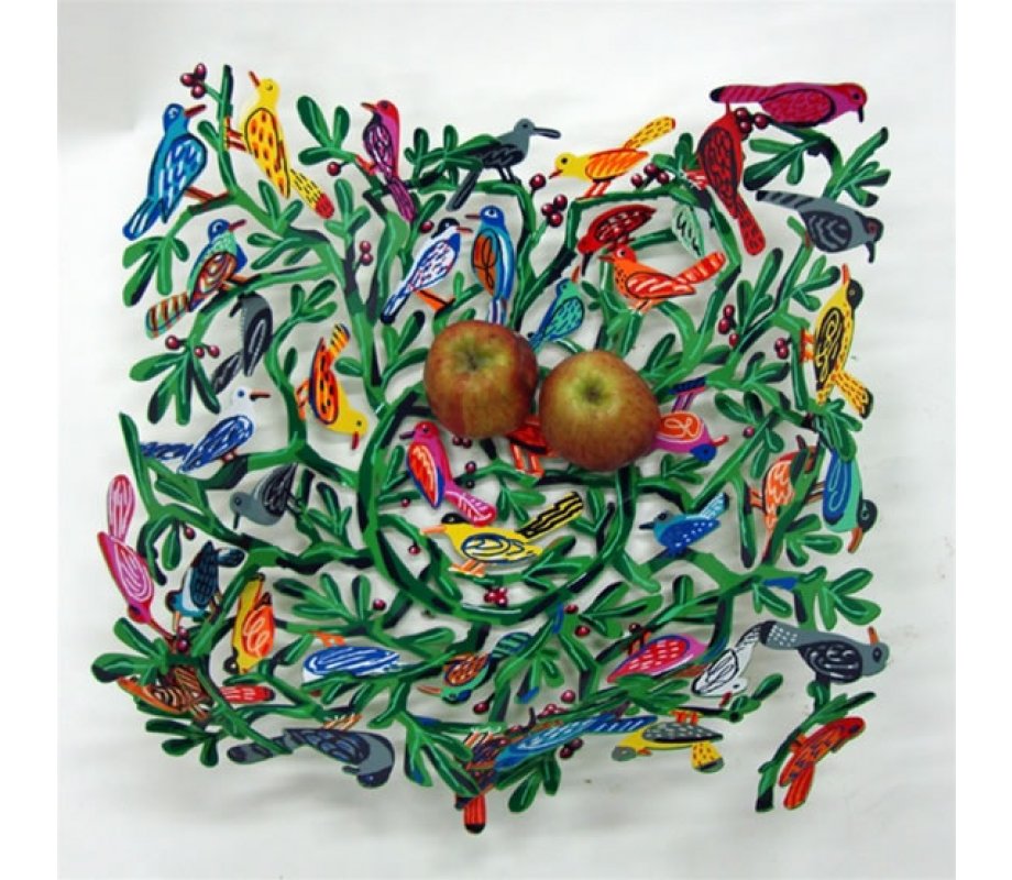 David Gerstein Laser Cut Fruit Bowl or Wall Decoration - Birds of the World