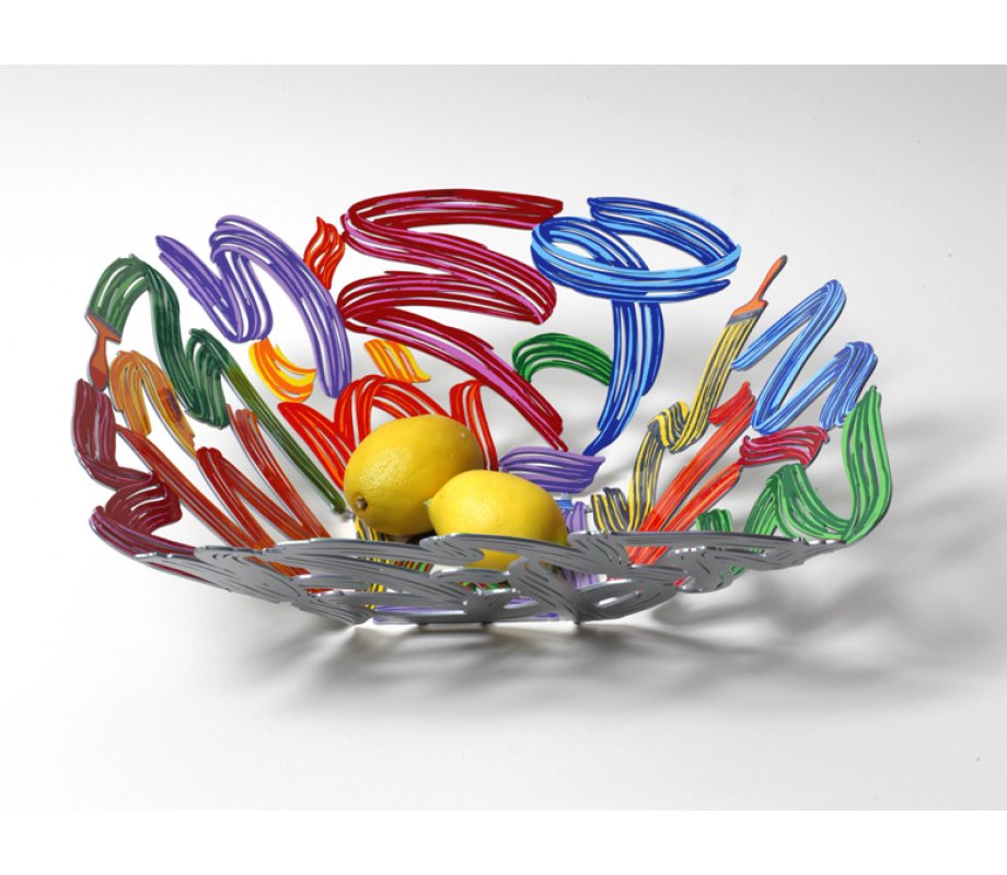 David Gerstein Laser Cut Fruit Bowl or Wall Decoration - Brush Strokes