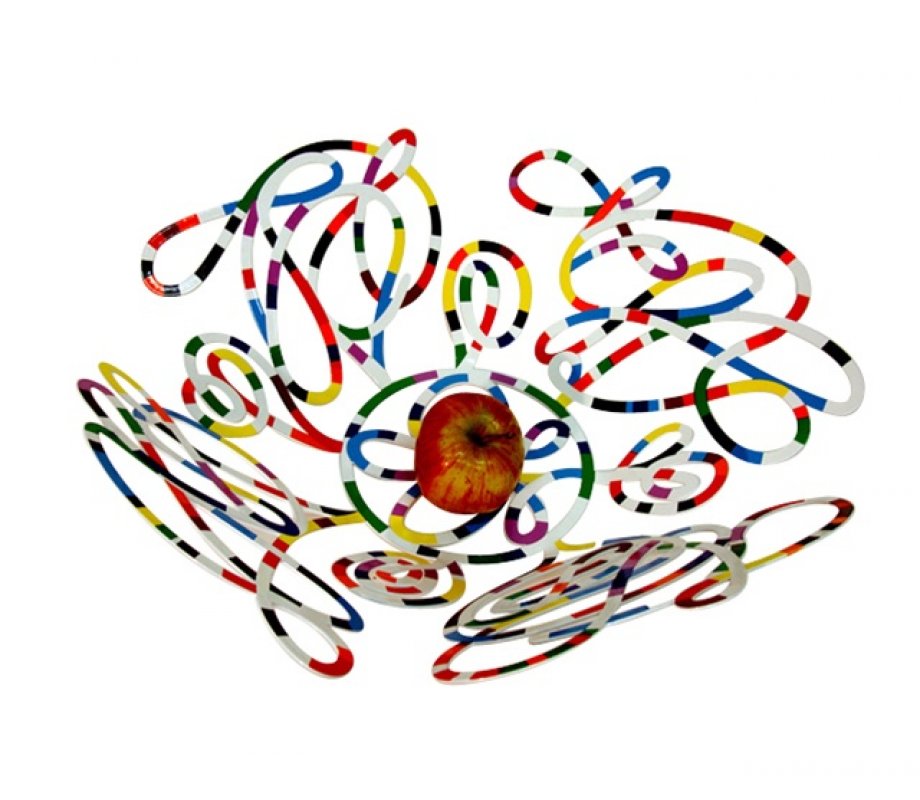 David Gerstein Laser Cut Fruit Bowl or Wall Decoration - Doodles