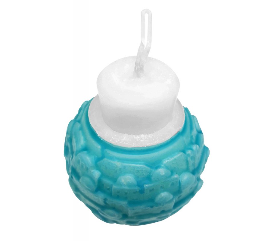 Decorative Handcrafted Havdalah Candle, Jerusalem Images - Color Options