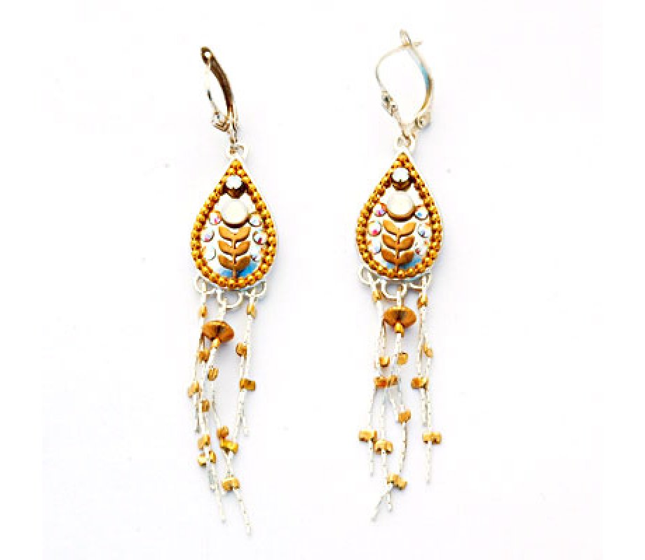 Delicate Oriental Earrings by Ester Shahaf