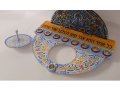 Dorit Judaica Chanukah Menorah with Detachable Dreidel  Fleur de Lys Design