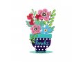 Dorit Judaica Colorful Flower Sculpture with Word 