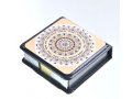 Dorit Judaica Decorative Memo Box, Colorful Mandala Design - Hebrew Blessings