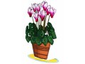 Dorit Judaica Free-Standing Sculpture - Colorful Bouquet of Cyclamen