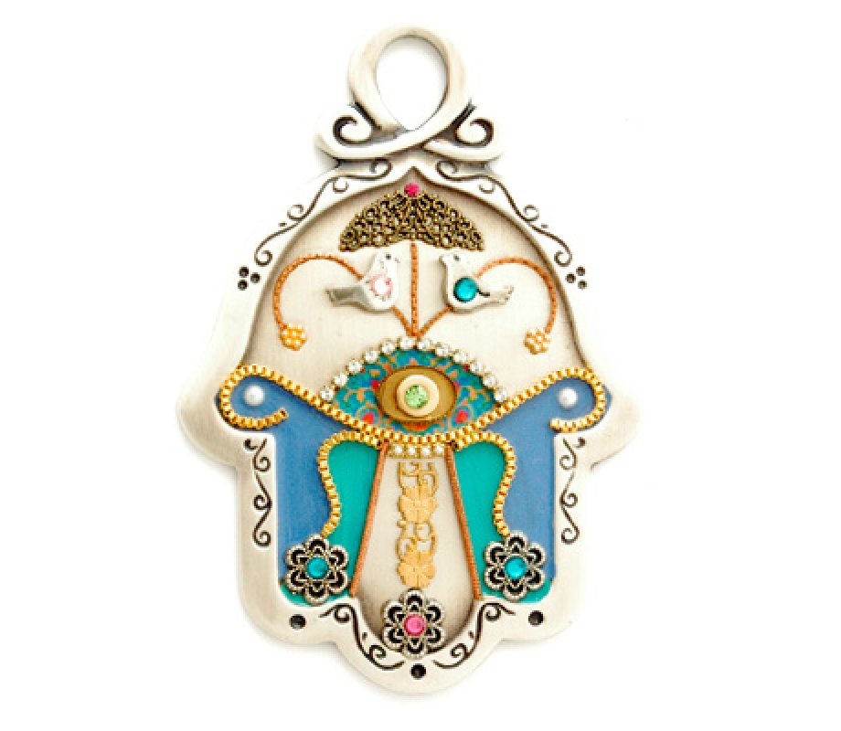 Dove Design Wall Hamsa by Ester Shahaf
