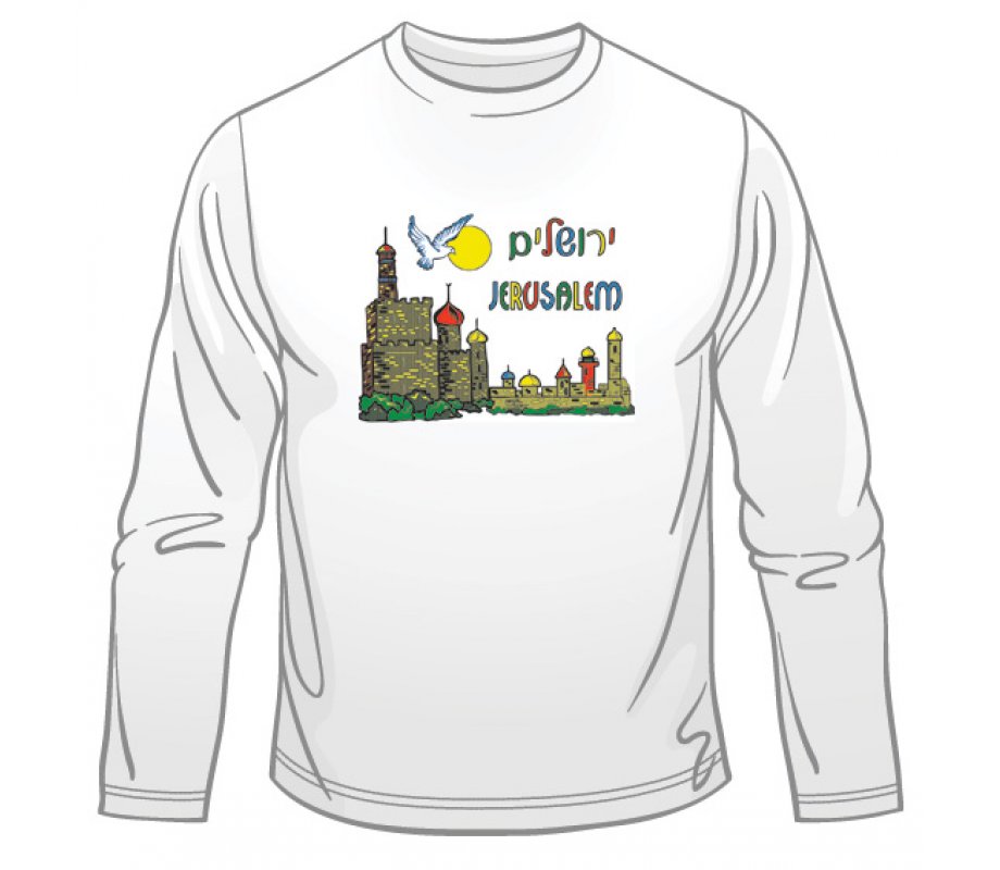 Dove of Peace Jerusalem Long Sleeved T-Shirt