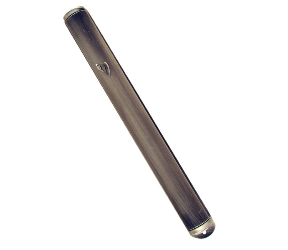 Extra Large Matte Classic Pewter Mezuzah Case