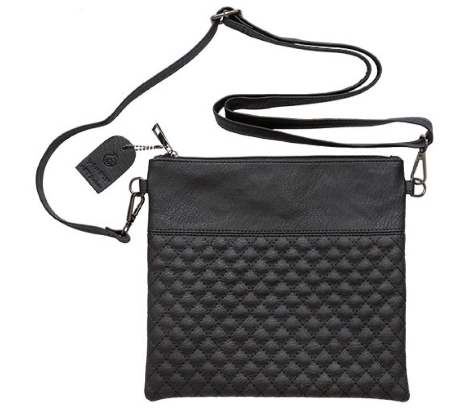 Faux Leather Tefillin Bag with Shoulder Strap – Black