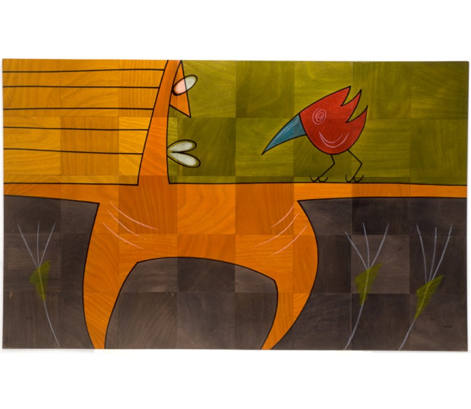 Floor Mat Pose by Kakadu Art