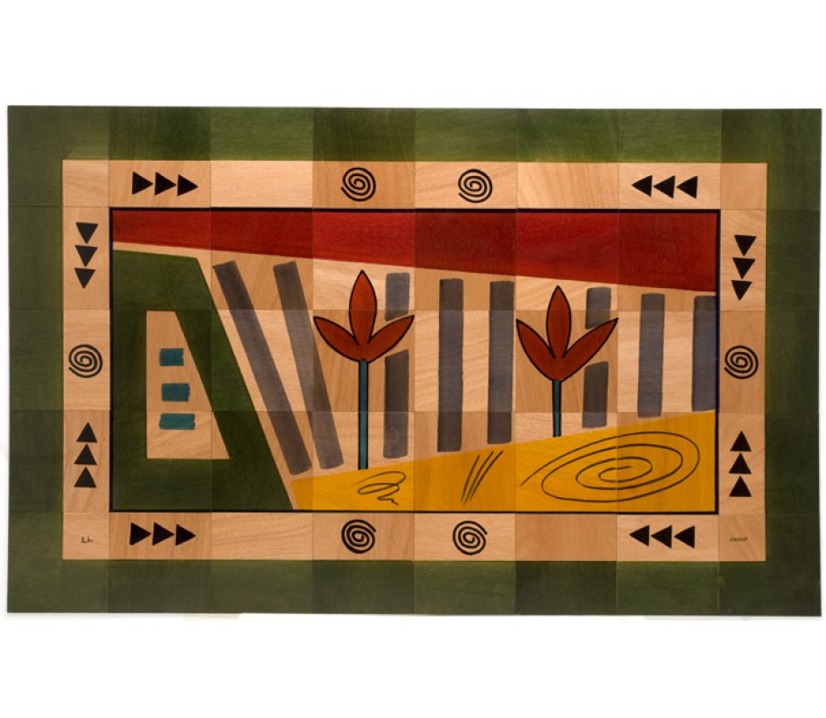 Floor Mat Sun Stems by Kakadu Art