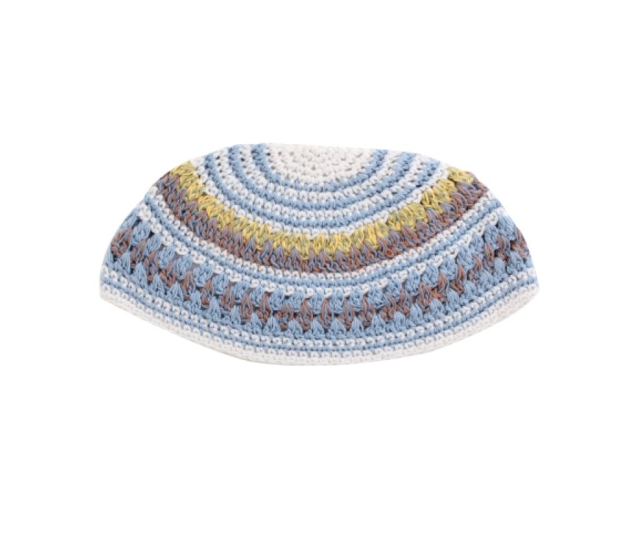 Frik Kippah in Light Colored Stripes