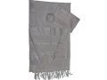 Gabrieli Handwoven White Silk Tallit Set - White Stripes