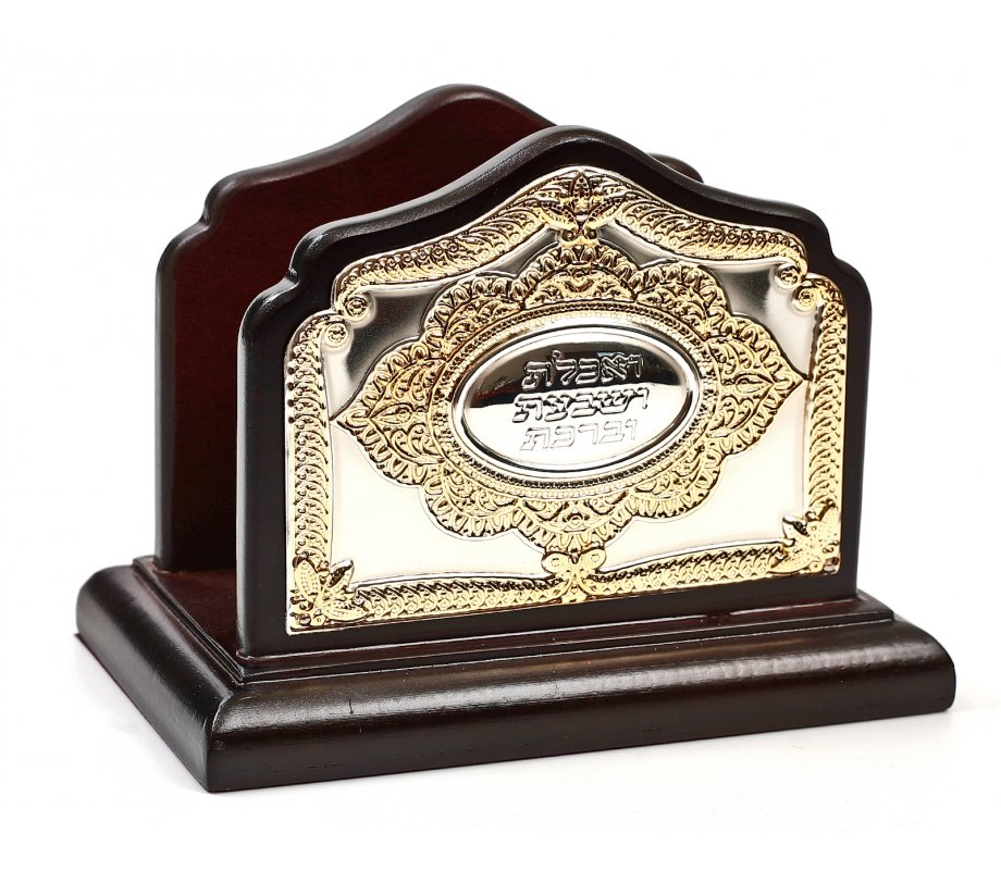 Gold Color and Silver Plated Napkin/Birkon Holder