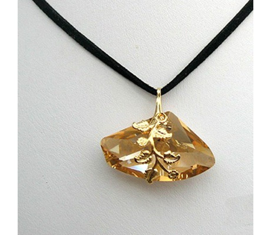 Gold Nugget Style Necklace by Edita
