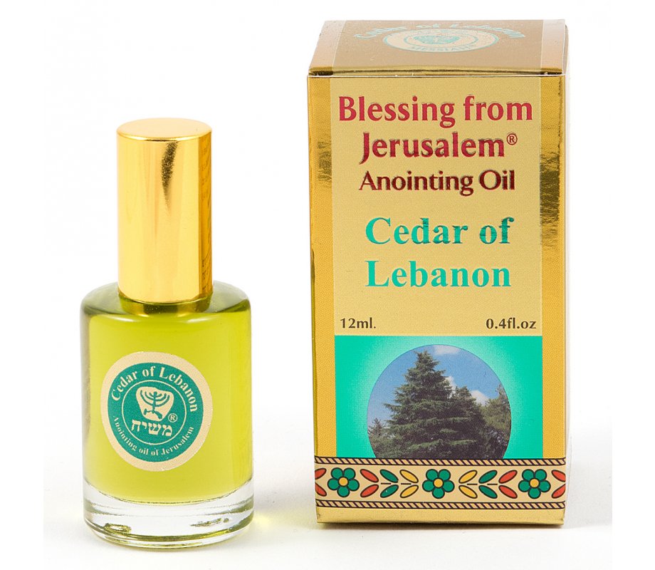 Gold Series Blessing from Jerusalem - Cedar of Lebanon Anointing Oil 0.4 fl.oz (12ml)