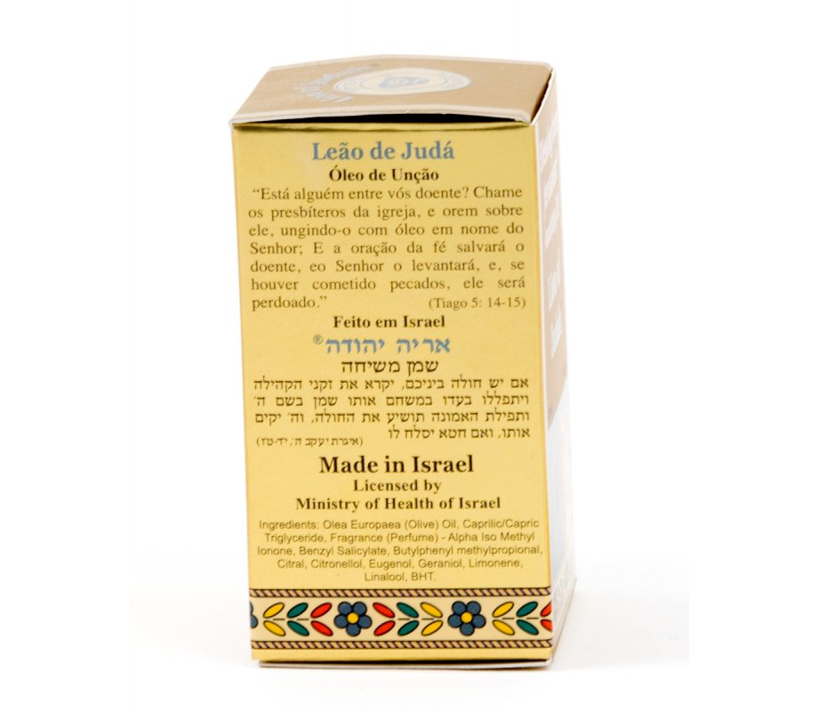 Gold Series Blessing from Jerusalem - Lion of Judah Anointing Oil 0.4 fl.oz (12ml)