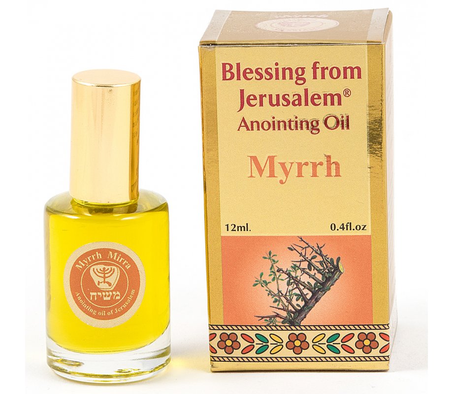 Gold Series Blessing from Jerusalem - Myrrh Anointing Oil 0.4 fl.oz (12ml)