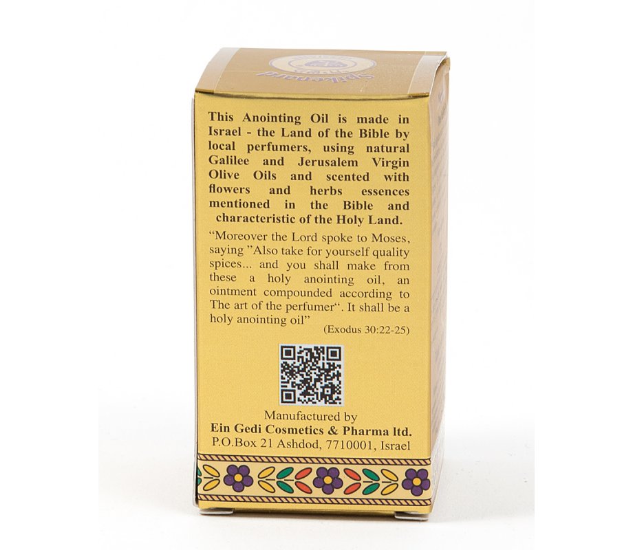 Gold Series Blessing from Jerusalem - Spikenard Anointing Oil 0.4 fl.oz (12ml)