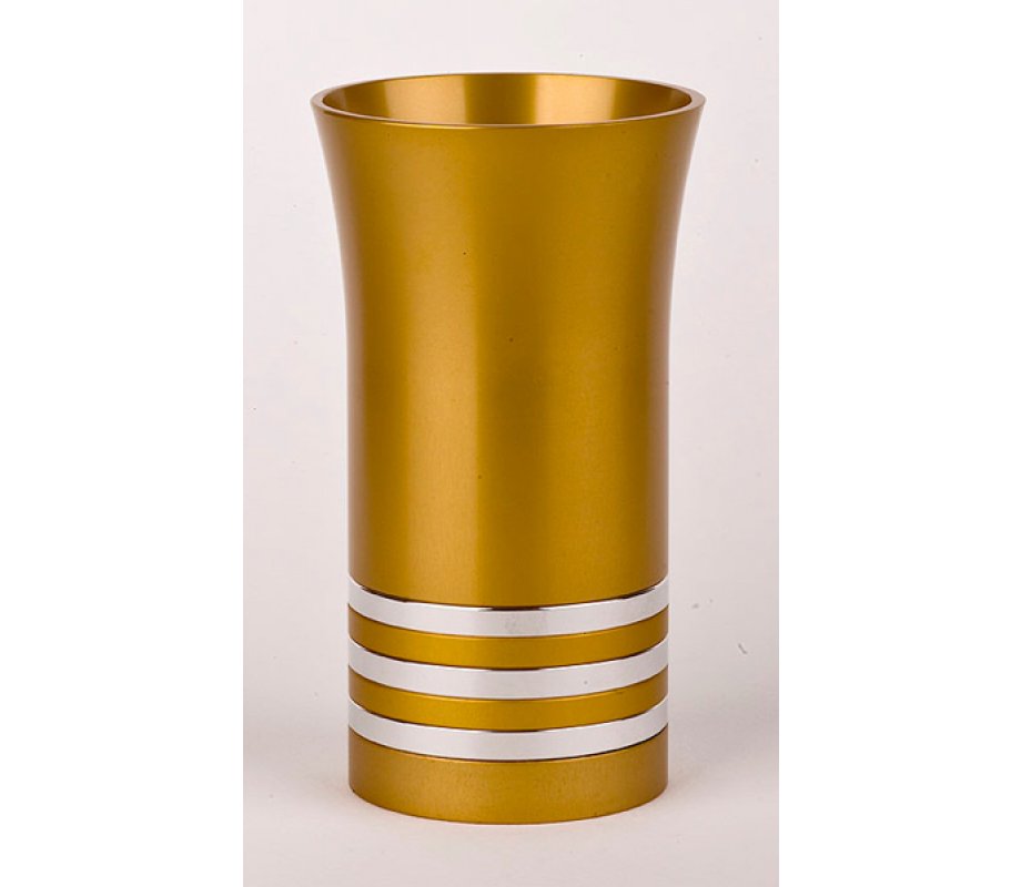 Gold-Silver Color Kiddush Cup by Agayof