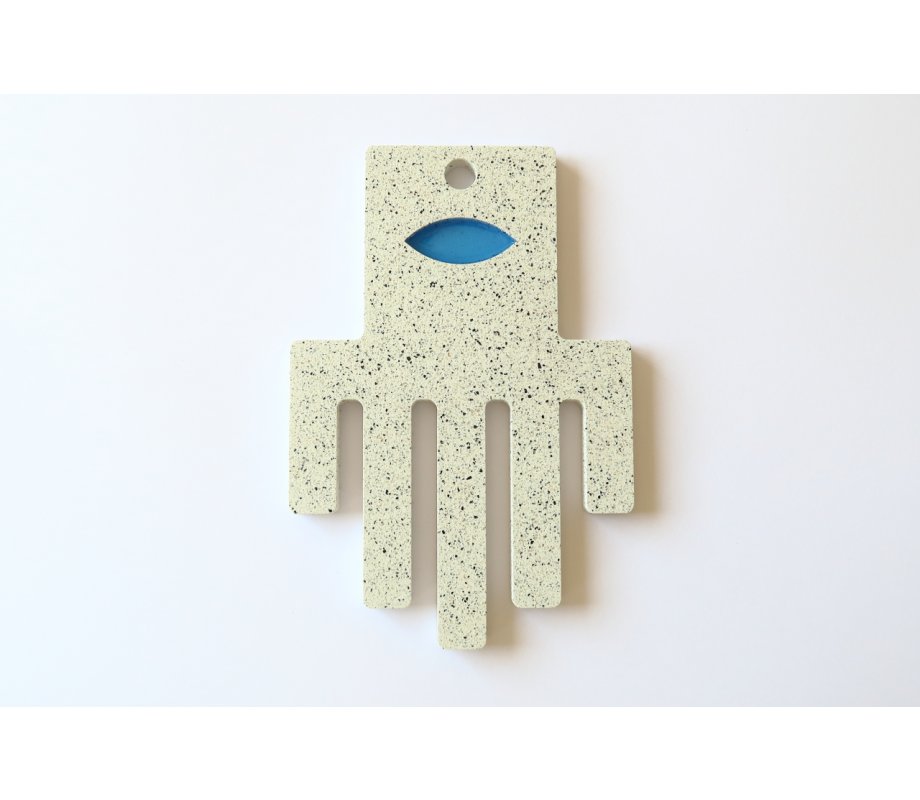 Graciela Noemi Handcrafted Blue Eye Abstract Hamsa