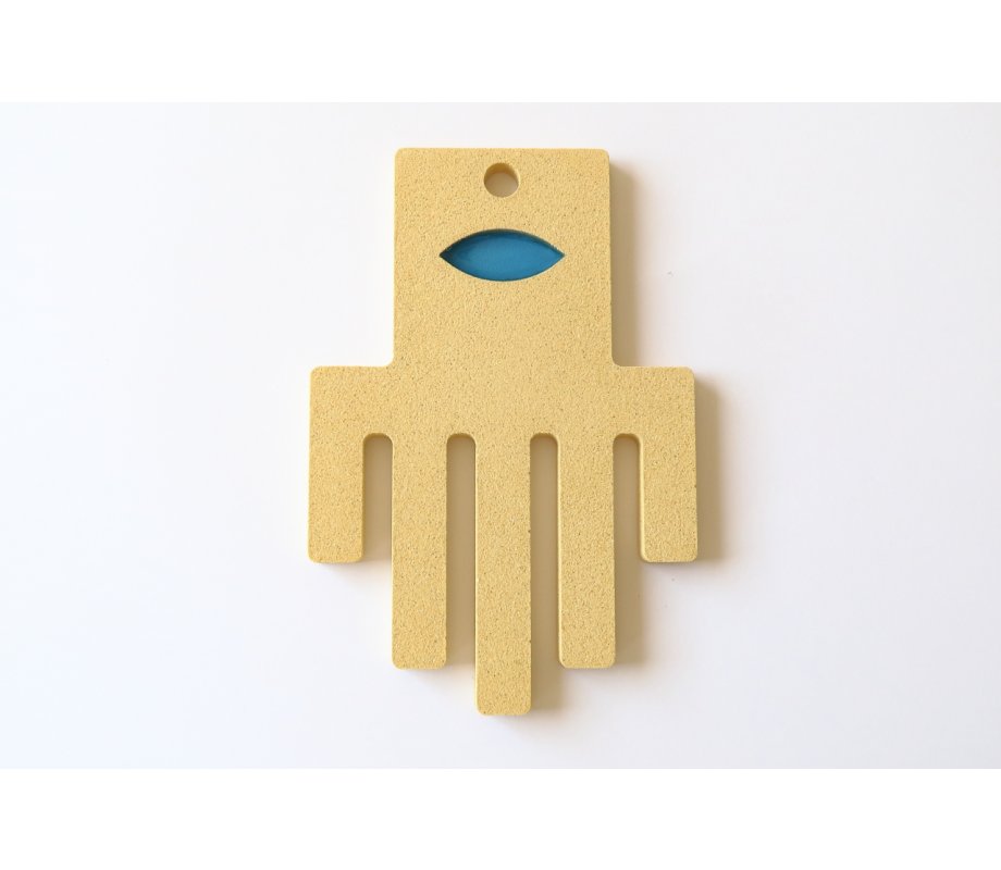 Graciela Noemi Handcrafted Blue Eye Abstract Hamsa