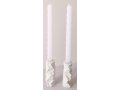 Graciela Noemi Handcrafted Origami Shabbat Candlesticks - Granite