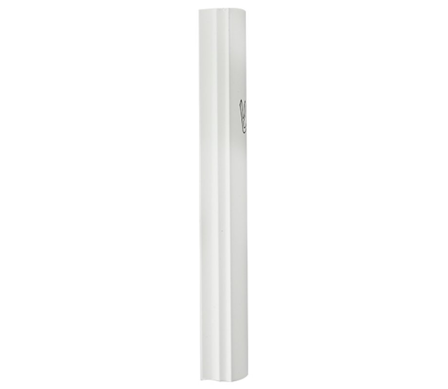 Gray and White Marble Aluminum Mezuzah Case, Side Channels – Various Lengths