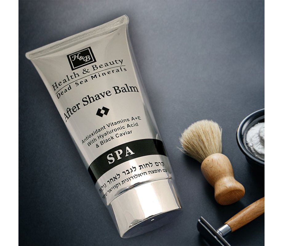 H&B After Shave Balm with Vitamins, Hyaluronic Acid and Black Caviar