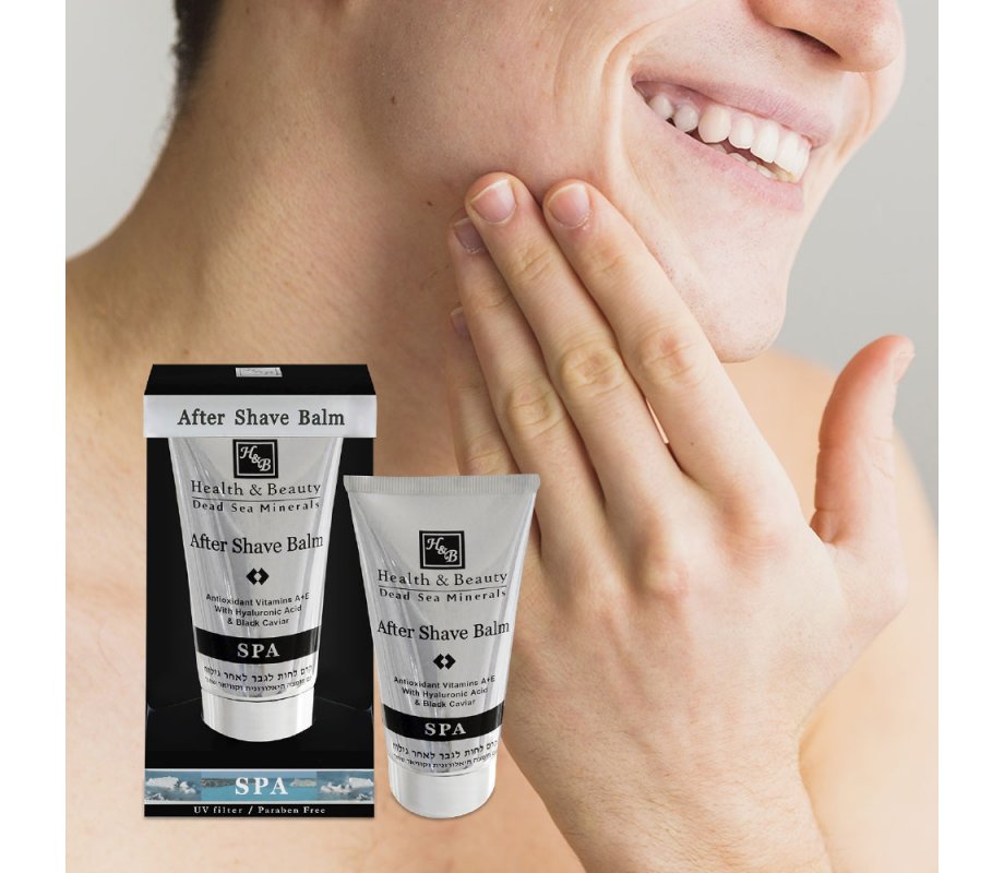 H&B After Shave Balm with Vitamins, Hyaluronic Acid and Black Caviar