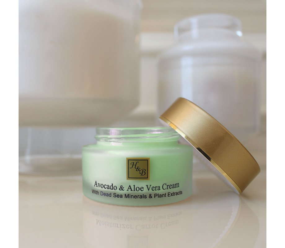H&B Anti-Aging Avocado and Aloe Vera Cream with Oils and Dead Sea Minerals