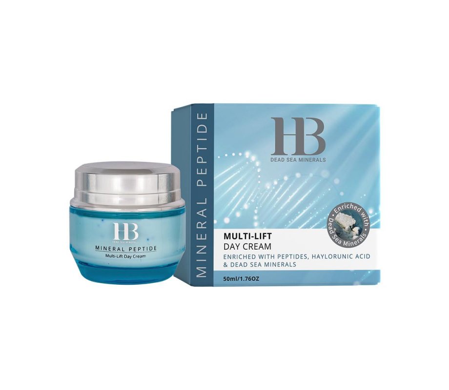 H&B Multi-Lift Day Cream Enriched with Peptides and Hyaluronic Acid - Blue Series