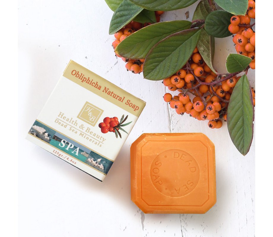 H&B Natural Bar of Soap with Sea Buckthorn and Dead Sea Minerals