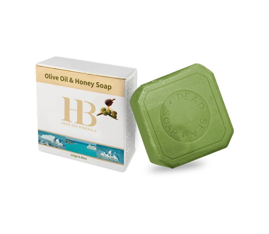 H&B Natural Olive Oil and Honey Bar of Soap with Dead Sea Minerals