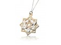 Ha'Ari Kabbalah Tikun Hava Pendant Necklace - Three Stars in Gold and Silver