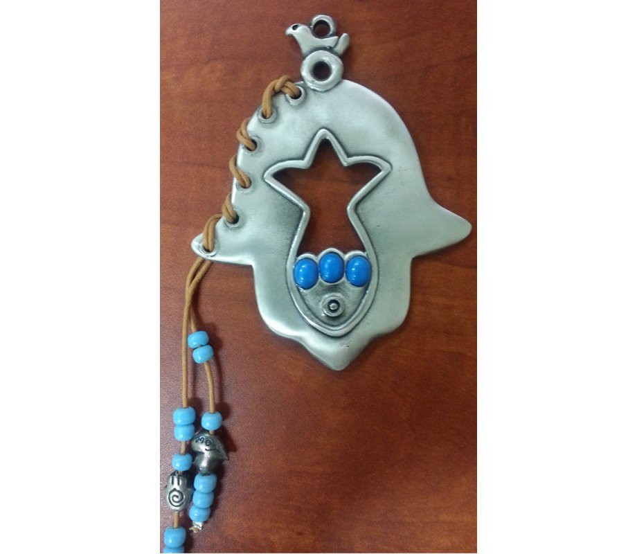 Hamsa Fish Wall Hanging 1 in stock