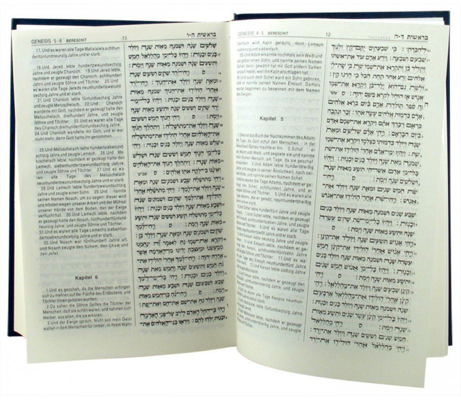 Hard Backed Tanach Volume with German Translation