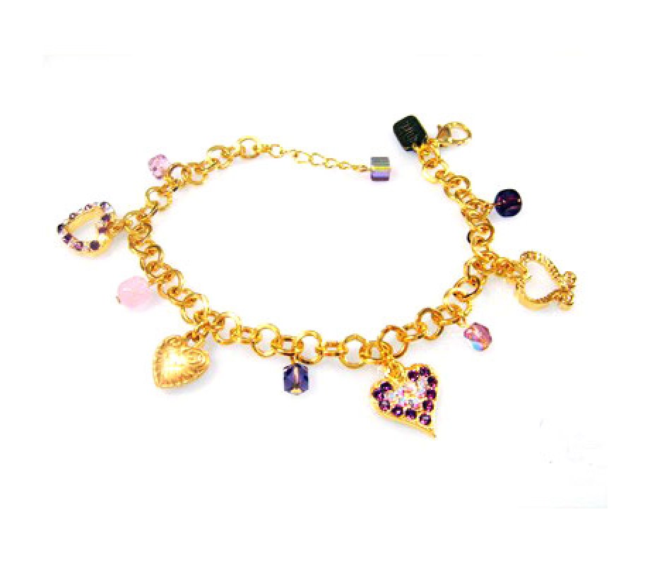 Heart Charm Bracelet by Edita