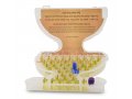 Hiddur Ready to Light Chanukah Menorah Set - Pre filled Olive Oil Glass Cups