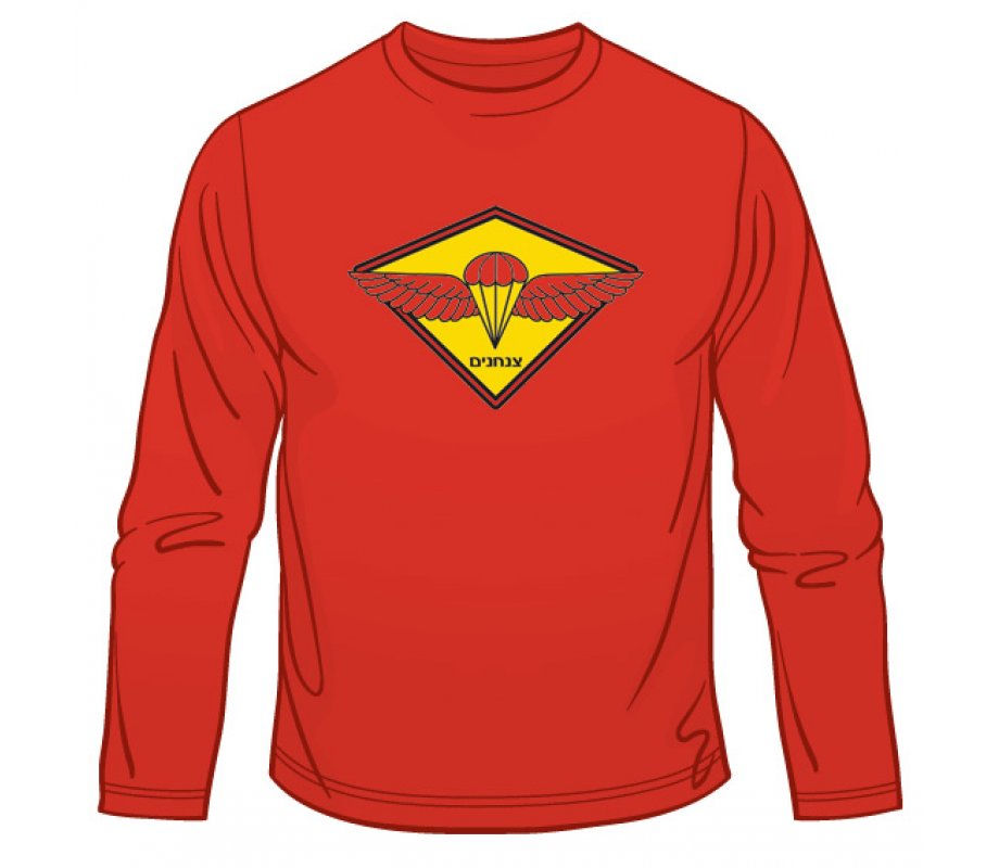 IDF Paratrooper Emblem Long Sleeved T-Shirt