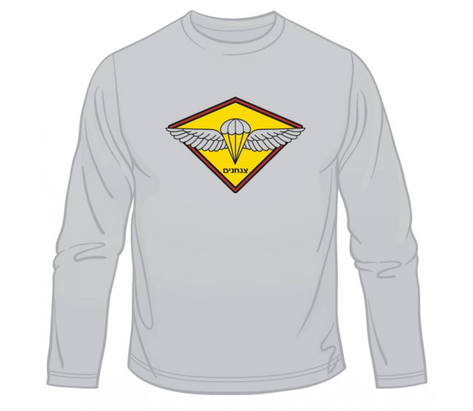 IDF Paratrooper Emblem Long Sleeved T-Shirt