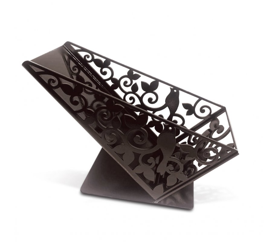 Iris Design Decorative Matzah Crackers Holder