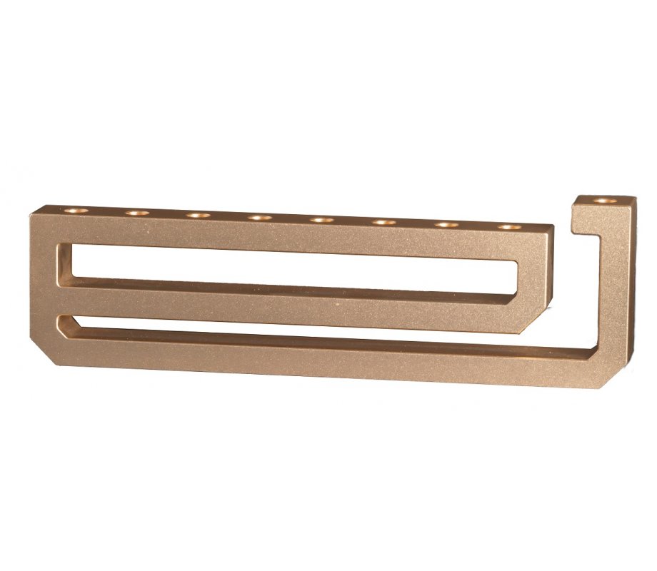 Israel Museum Modern Israel Chanukah Menorah, Spelling Hebrew Word Nes - Miracle