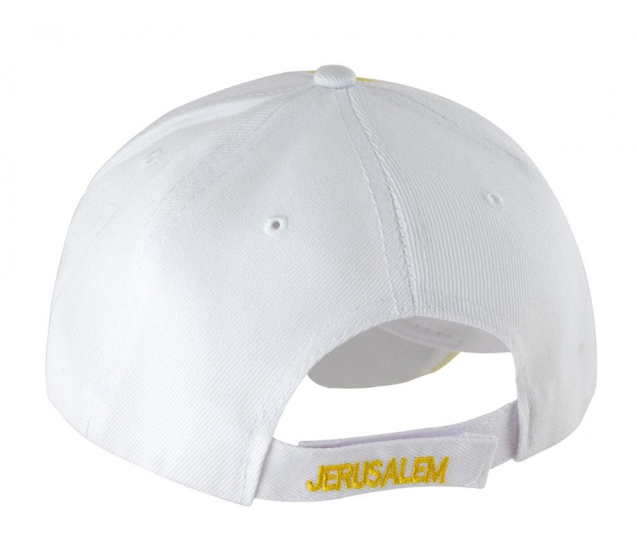 Jerusalem Baseball Cap with Menorah Emblem