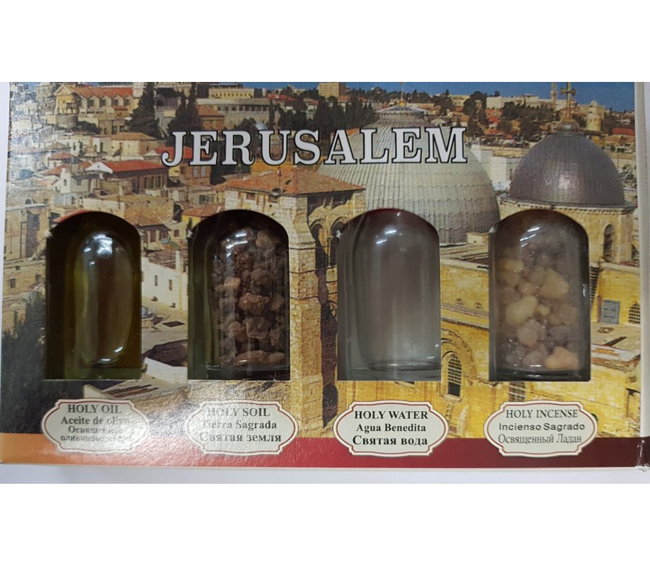 Jerusalem Holy Land Set of 4 Bottles