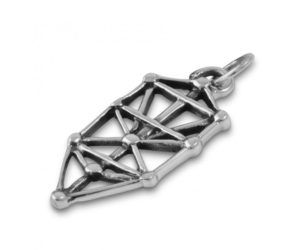 Kabalistic Tree of Life Pendant Jewish Kabbalah Necklace Pendant 925 Sterling Silver