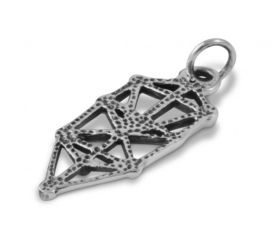 Kabalistic Tree of Life Pendant Jewish Kabbalah Necklace Pendant 925 Sterling Silver
