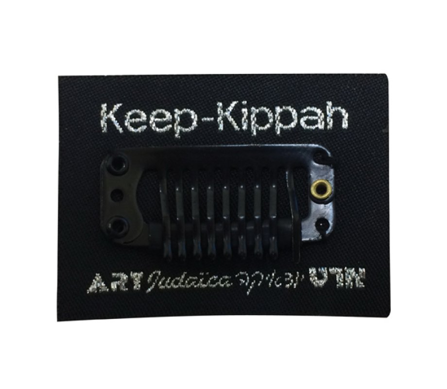 Keep Your Kippah On Your Head, Hidden Clip with 3M Sticker