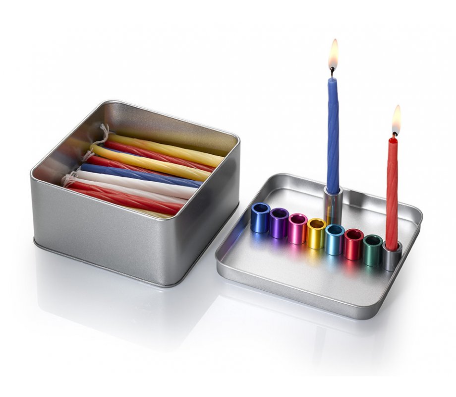 Laura Cowan, Think Out of the Box Chanukah Menorah